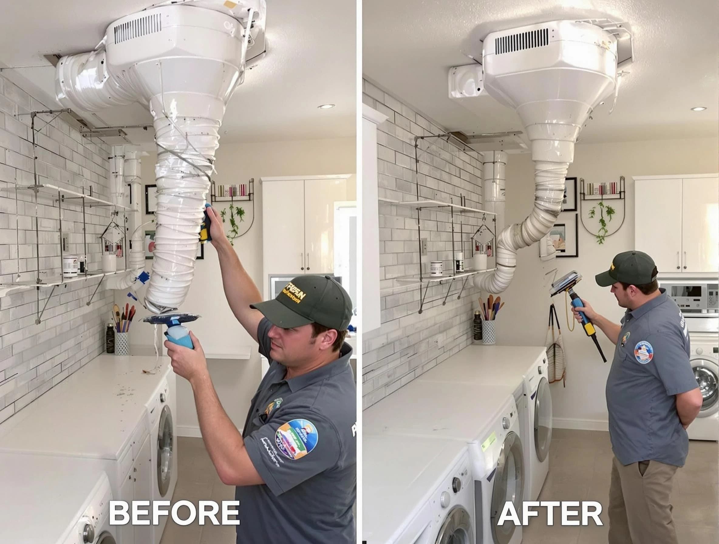 Professional dryer exhaust vent cleaning by Dumbarton Dryer Vent Cleaning in Dumbarton