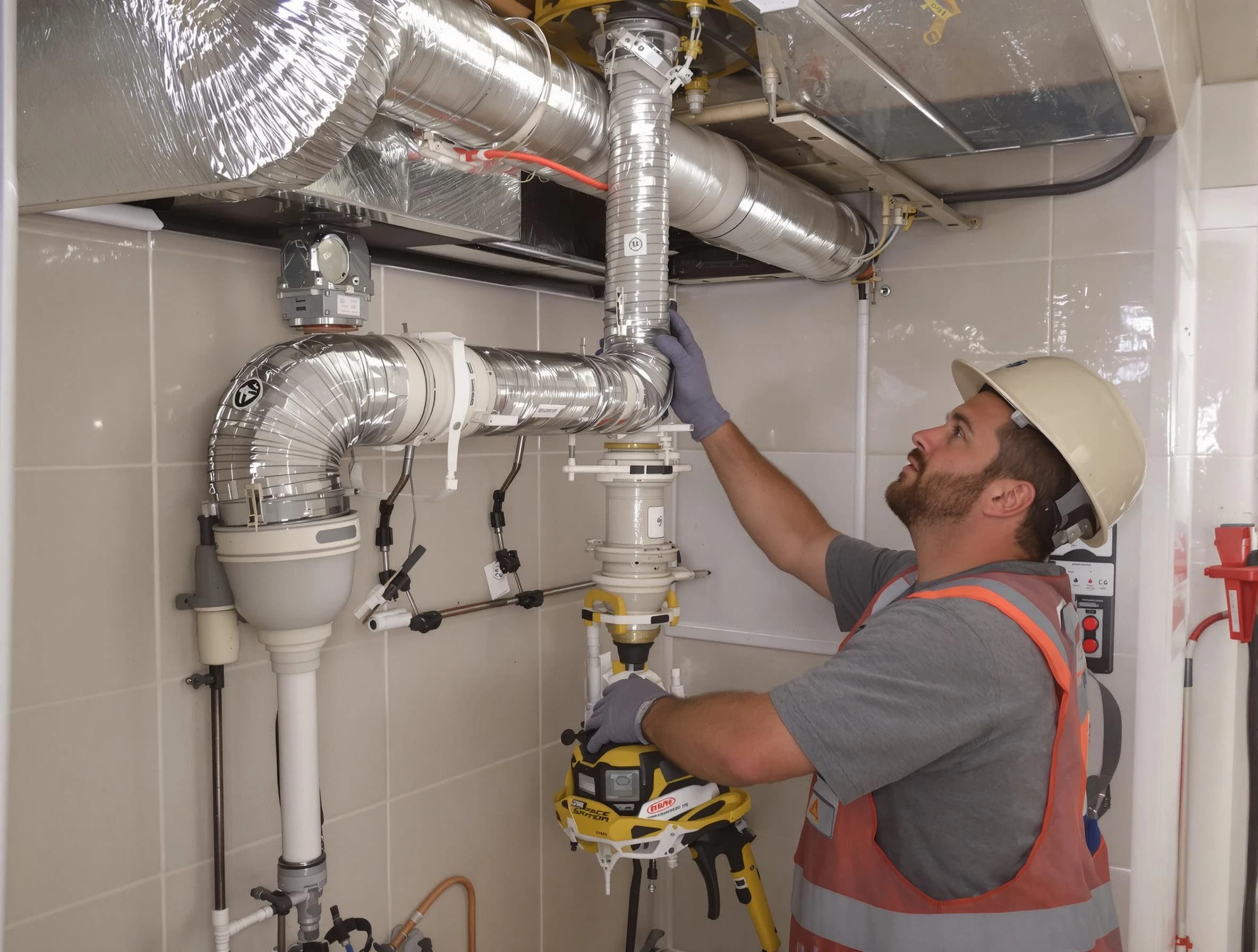 Dumbarton Dryer Vent Cleaning expert performing professional dryer vent repair and installation in Dumbarton