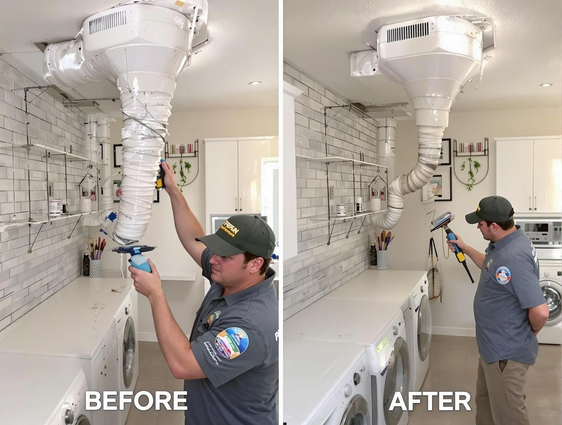 Professional dryer exhaust vent cleaning by Dumbarton Dryer Vent Cleaning in Dumbarton