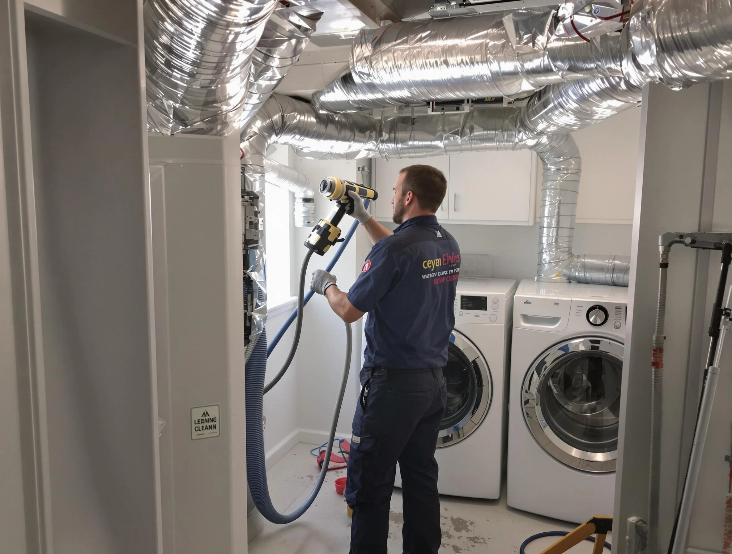 Dumbarton Dryer Vent Cleaning specialist using advanced equipment for thorough duct cleaning in Dumbarton