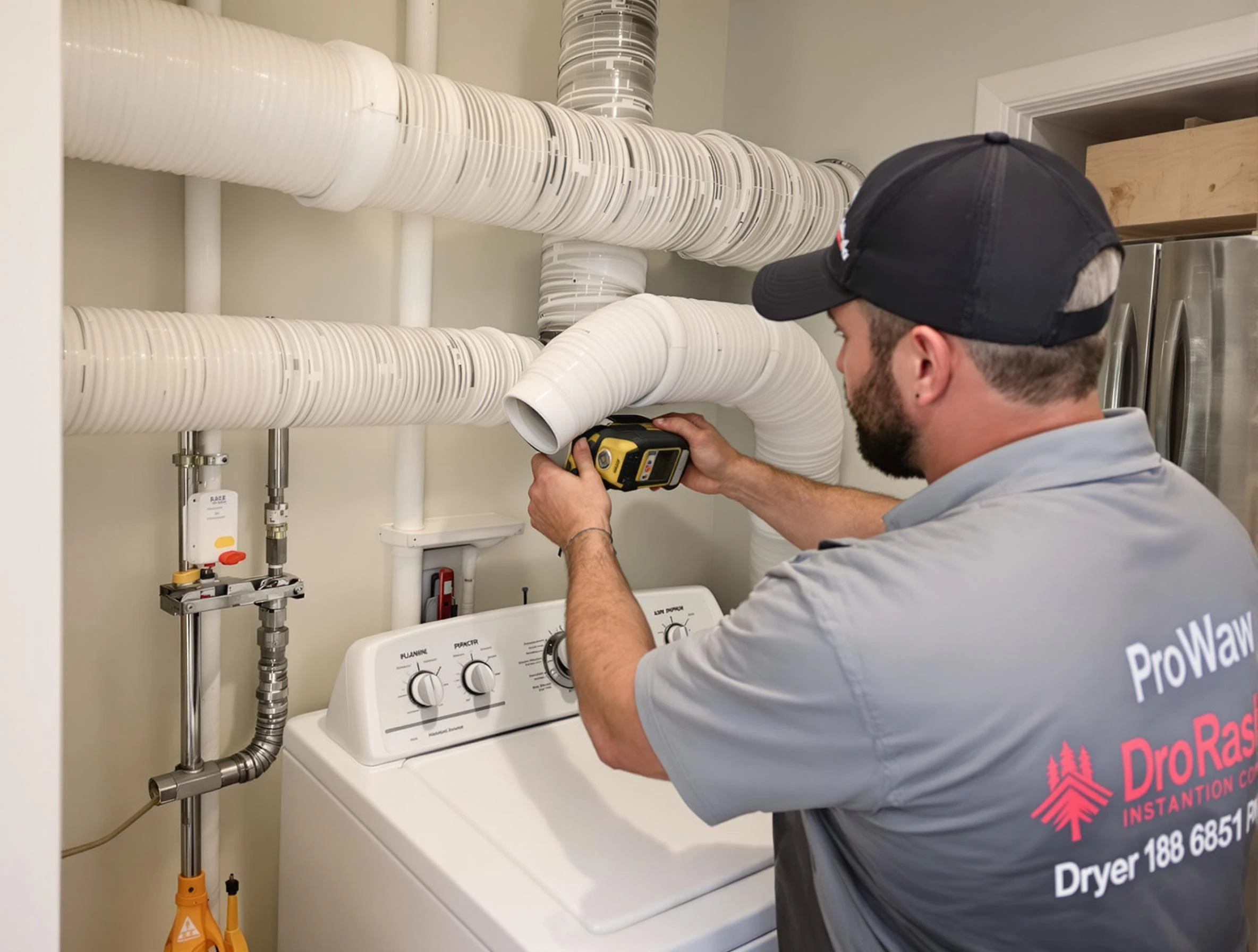 Professional dryer vent hose installation by Dumbarton Dryer Vent Cleaning in Dumbarton